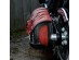 3D Skull Red with Black Top Leather Swingarm Left Single Bag for Harley Davidson Breakout 2018 onwards